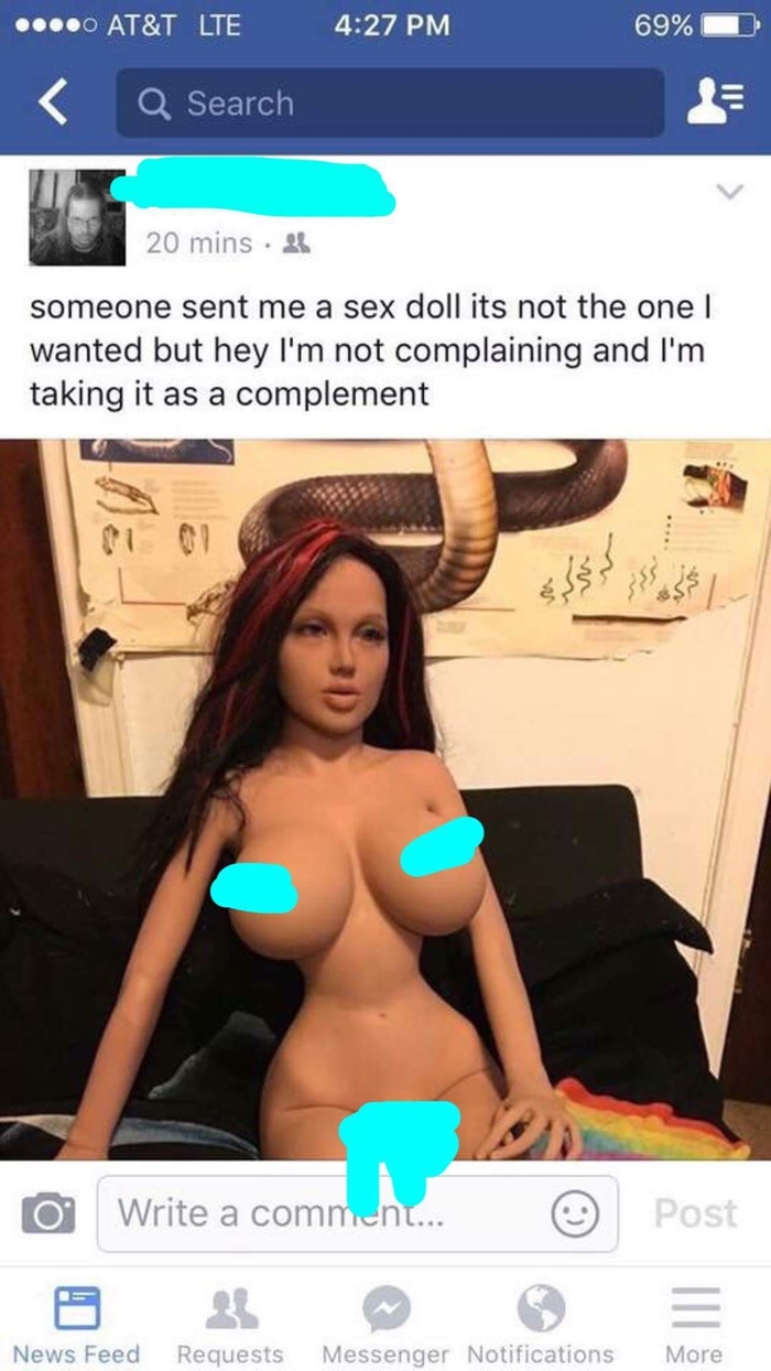 Creep Fails On Social Media After Posting About Stolen Sex Doll | eBaum's World Creep Fails On Social Media After Posting About Stolen Sex Doll | eBaum's World