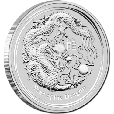 2012 Australian Lunar Dragon 5 oz Silver Coin BU - Provident Metals™